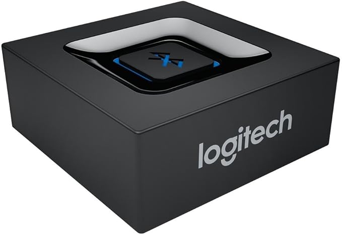N/A Logitech Kabelloser Bluetooth Audio-Empfänger mit Multipoint, 3.5 mm & Cinch, 15 m Reichweite für PC/Mac/Tablet/Handy/Stereoanlage