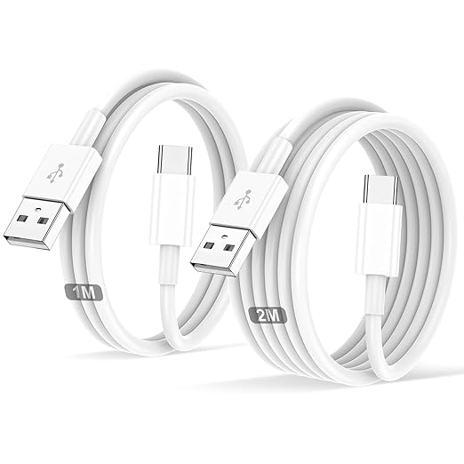 BSTOEM USB C Kabel 2 Stück 1M+2M USB-A auf USB-C Ladekabel C36A für iPhone 16/15/Pro/Plus/Pro Max Samsung Galaxy S24/S23/Ultra iPad
